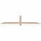 Ekena Millwork Eugene Smooth Timber Gable Bracket, Douglas Fir, 72"W x 15"H x 1 1/2"D x 3 1/2"F, 5/12 Pitch GBW072X15X0204EUG00SDF - alternate 1